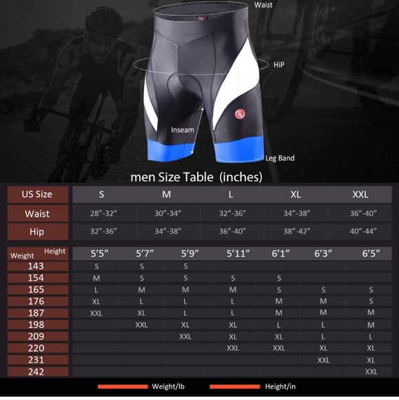 NEW Souke Sports Men's Cycling Shorts - Picture 7 of 8